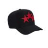 amiriredstars AMIRI THREE STAR BLACK/RED HAT
