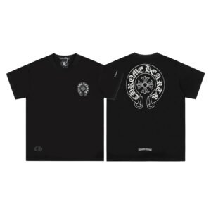 CHROME HEARTS HORSE SHOE LOGO BLACK T-SHIRT