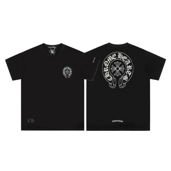 CHROME HEARTS HORSE SHOE LOGO BLACK T-SHIRT
