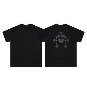 CHROME HEARTS TRIPLE CROSS BLACK T-SHIRT