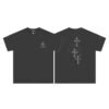 CHROME HEARTS CROSS PATCH DARK GRAY T-SHIRT