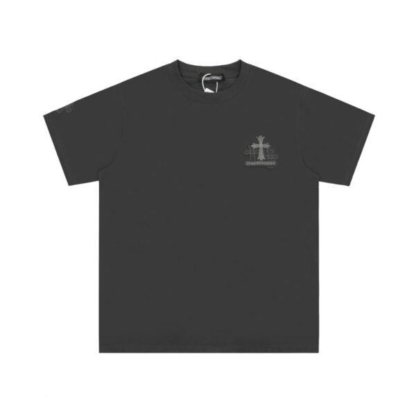 CHROME HEARTS CROSS PATCH DARK GRAY T-SHIRT