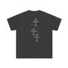 CHROME HEARTS CROSS PATCH DARK GRAY T-SHIRT
