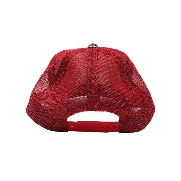 CHROME HEARTS CH HOLLYWOOD TRUCKER HAT BLUE/RED