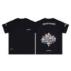 CHROME HEARTS MULTI COLOR CROSS BLACK T-SHIRT