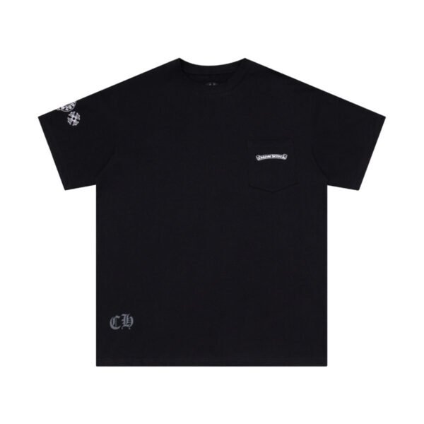 CHROME HEARTS MULTI COLOR CROSS BLACK T-SHIRT