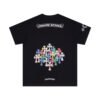 CHROME HEARTS MULTI COLOR CROSS BLACK T-SHIRT