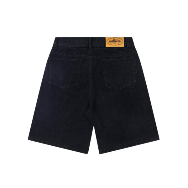 CORTEIZ BAGGY DENIM BLACK SHORTS