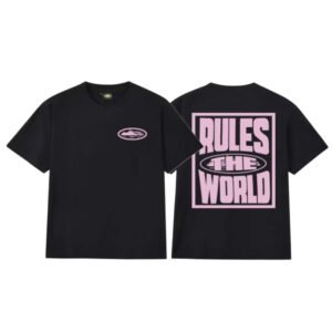 CORTEIZ RULES THE WORLD BLACK/PINK T-SHIRT
