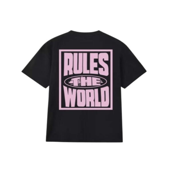 CORTEIZ RULES THE WORLD BLACK/PINK T-SHIRT