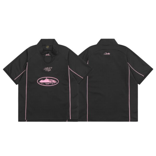 corteizblackpinkjersey CORTEIZ TALISMO BLACK/PINK JERSEY