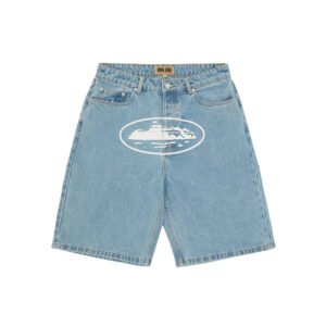 corteizbluejorts CORTEIZ BAGGY DENIM STONEWASH SHORTS