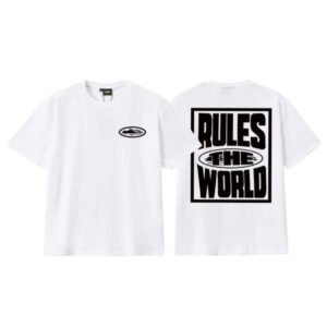 CORTEIZ RULES THE WORLD WHITE/BLACK T-SHIRT