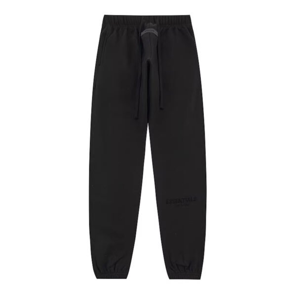 essjoggerblack ESSENTIALS BASIC BLACK JOGGERS