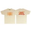 gdrobotcream GALLERY DEPT. ROBOT GRAPHIC CREAM/ORANGE T-SHIRT