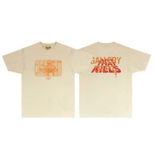GALLERY DEPT. ROBOT GRAPHIC CREAM/ORANGE T-SHIRT