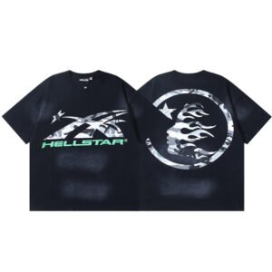 hellstarcamo HELLSTAR BASIC CAMO BLACK/GREEN T-SHIRT