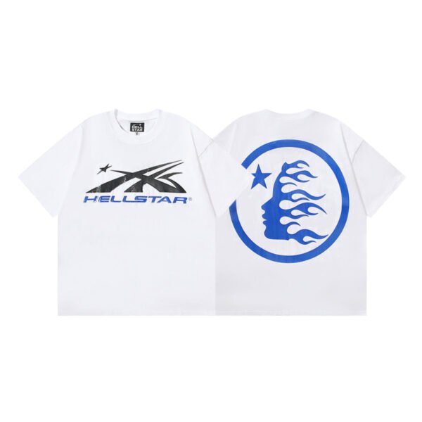 HELLSTAR BASIC WHITE/BLUE T-SHIRT