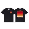 CASABLANCA BLACK ORANGE T-SHIRT