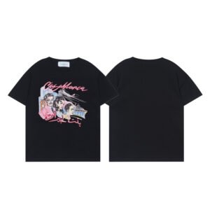CASABLANCA PERSONS BLACK T-SHIRT