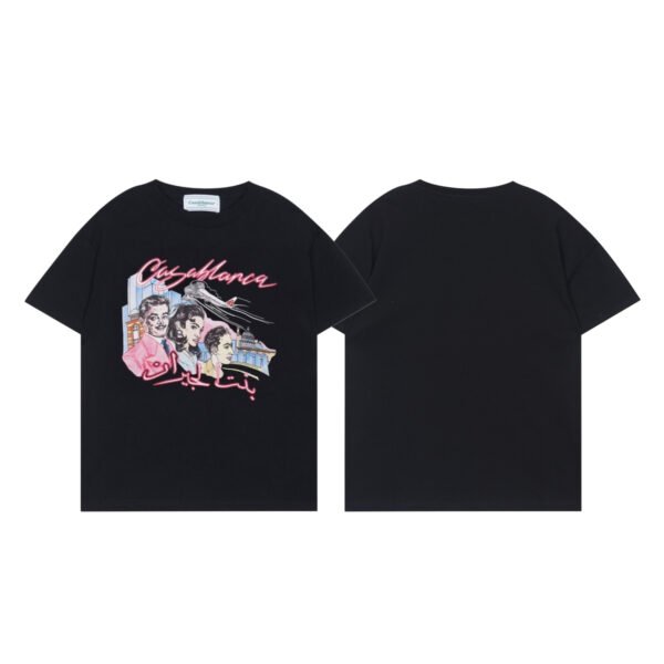 CASABLANCA PERSONS BLACK T-SHIRT
