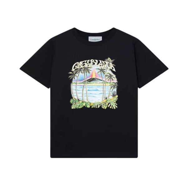 CASABLANCA VOLCANO BLACK T-SHIRT