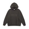 essentialsfoggrishoodie ESSENTIALS FEAR OF GOD LOGO GRAY BLACK HOODIE