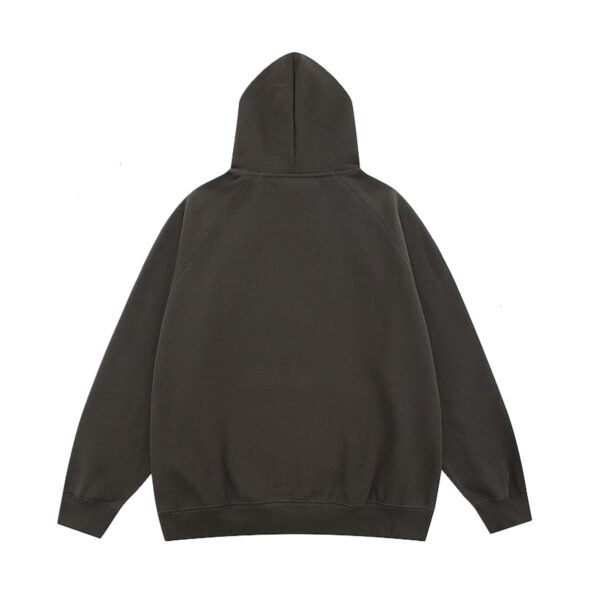 essentialsfoggrishoodie1 ESSENTIALS FEAR OF GOD LOGO GRAY BLACK HOODIE