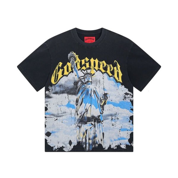 GODSPEED LIBERTY WASHED BLACK T-SHIRT