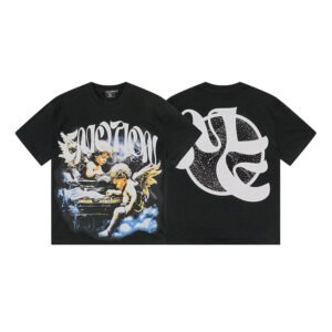 MIXED EMOTIONS CHERUB BLACK T-SHIRT