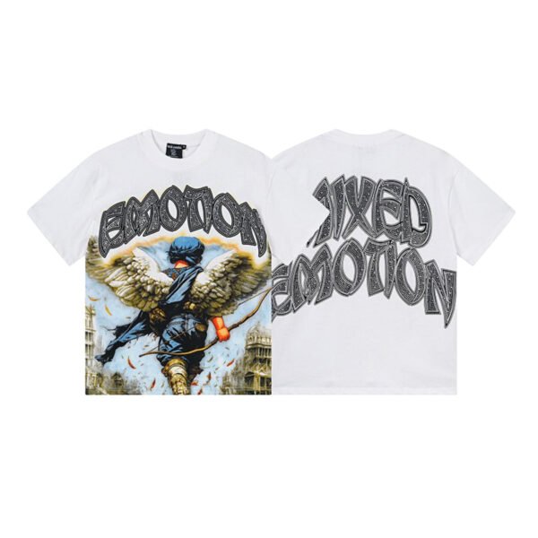 MIXED EMOTIONS ANGEL WHITE T-SHIRT