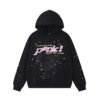 SP5DER PINK SLIME BLACK HOODIE