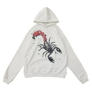 SP5DER SCORPION CREAM HOODIE